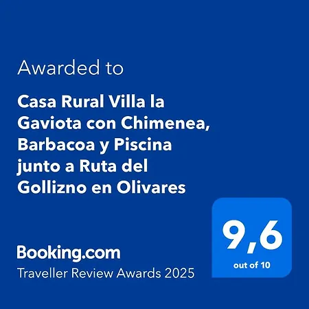 La Gaviota Con Chimenea, Barbacoa Y Piscina Junto A Ruta Del Gollizno En Olivares * Olivares (Granada)